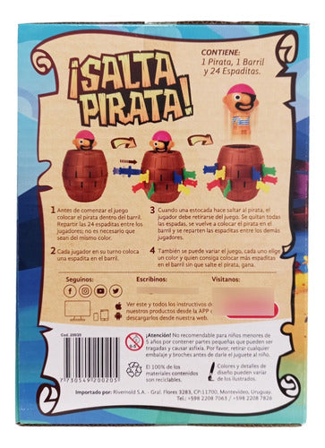 Juego De Mesa Didacta Salta Pirata Entretenimiento Grupal 4