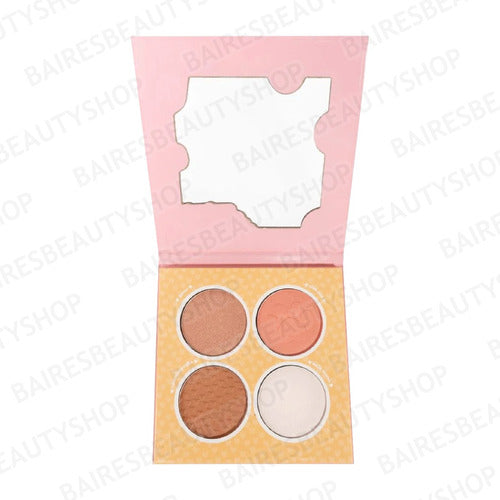 Ruby Rose Paleta Cuarteto Rubor Iluminador Y Bronzer Melu 2