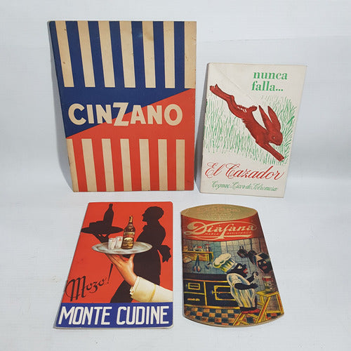 Antiguas Libretas Publicitarias Lote X 4 Cinzano Mag 62775 0