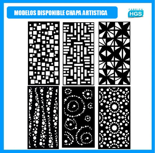 HGS Panel De Chapa Artistica 0.90mm 0.60x1.20 Modelo Nº32 2