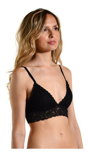 Emmanuelle Lace Bralette Top 0