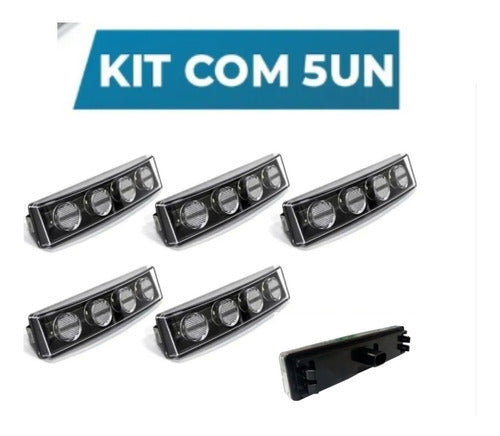 Kit 5 Lampada Led Quebra Sol Scania S4 S5 S6 Mod P R G 1