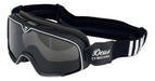 Genérica Vintage Retro Motorcycle Goggles in Grey and Black 0