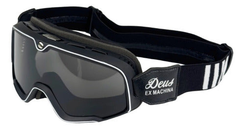 Genérica Vintage Retro Motorcycle Goggles in Grey and Black 0