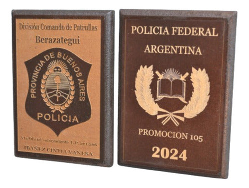 Premio Placa Reconocimiento De Madera Grabadas 20x15cm. 1