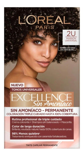 Tinta L'oreal Excellence Nudes 2u Castaño Muy Oscuro 0