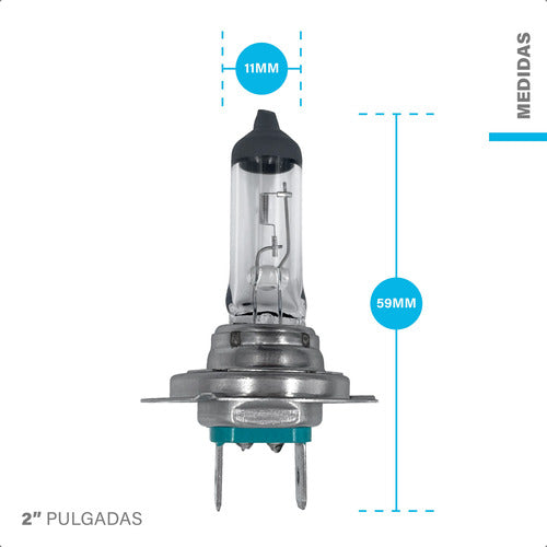 Lámparas Focos Kit X2 Unidades 12v 55w Automóvil Vehicular 2