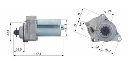 Zanella Burro De Arranque Zb 110 Original Ceg 1