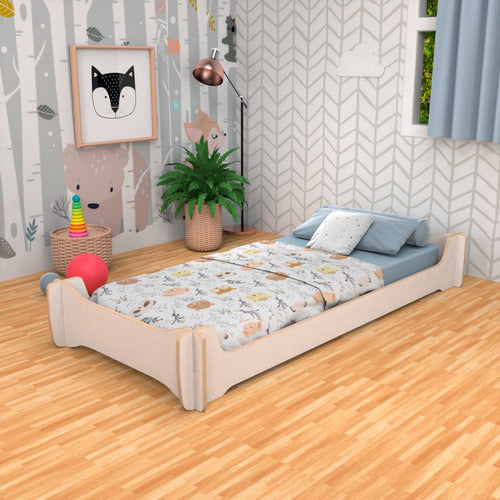 Montessori Bed 1.90 x 0.90m, Reversible, Evolutionary 0