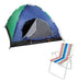 Carpa Camping Iglu Para 6 Personas + Silla Plegable Playera 0