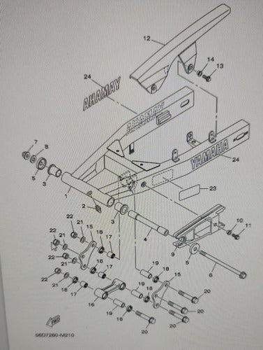 Original Yamaha Tapa Buje Horquillon Juego FZ160/FZ FI 150 0