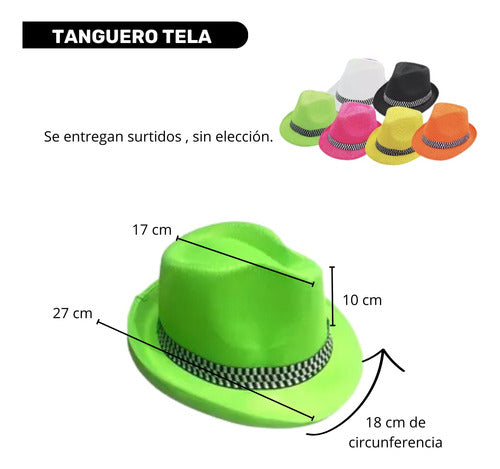 Genérica Combo Gorros Fluo 25 Personas Solo Gorros Sombrero Galera 6