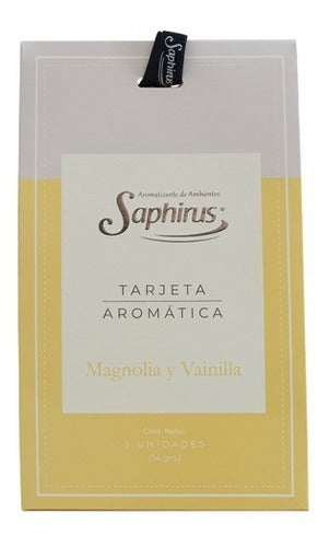 Tarjeta Aromatica Saphirus Magnolia Y Vainilla 0