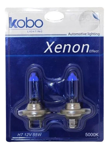 H7 Blue Vision 55W 12V 5K Xenon Effect White Bulb 0