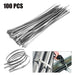 Marine Grade Stainless Steel 100 Piece Metal Cable Ties 2