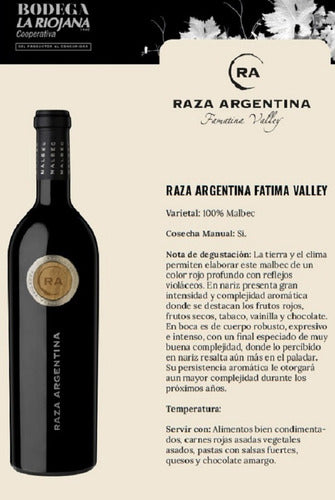 Raza Argentina Fatima Valley Malbec 3 x 750ml La Riojana 3