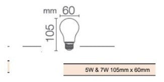 Pack of 20 Osram 5W LED Bulbs (Equivalent to 40W) - Daylight 2