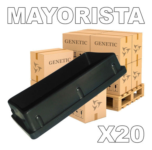 20 Regatón Tapa Plastico Caño 40x20 Maquina Gimnasio Genetic 0