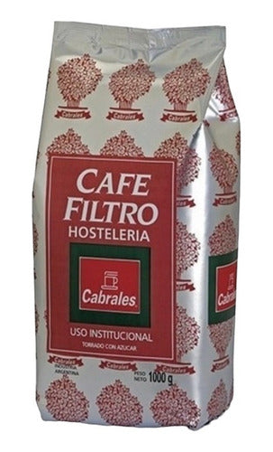 Cabrales Ground Toasted Coffee for Filter 1 kg - 3 Units 0