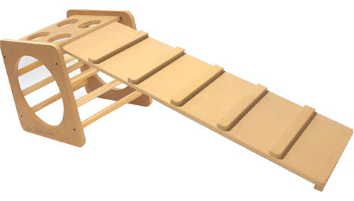 LA QUERCIOLA Montessori Cube + Slide Ramp 0