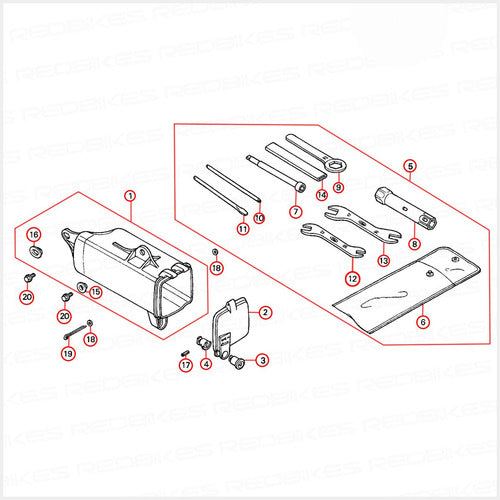 Caja Herramienta Completa Honda Tornado Original Honda H1 1