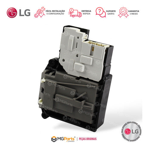 Trava Porta Lavadora Lava Seca LG Fv3011wg4 - 127v 5