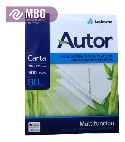 Ledesma Author Letter Paper 80 Gr Pack of 500 Sheets 1