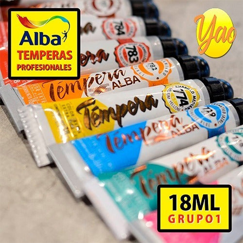 Alba Professional Tempera Red Signal (784) 18ml 0