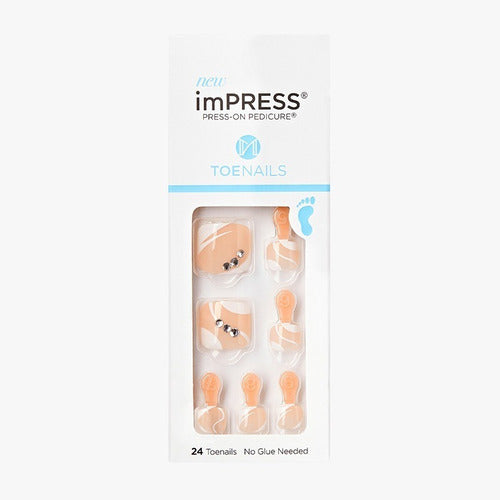 Impress Uñas Postizas Autoadhesivas Para Los Pies X24 Un 0