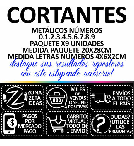 Zona Zeta Ideas Cortantes Reposteros Números 1