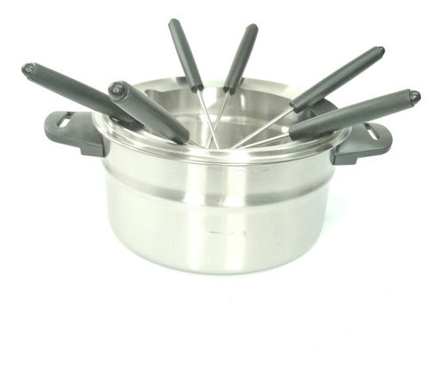 Fondue Set of 10 Pieces in Stainless Steel 2