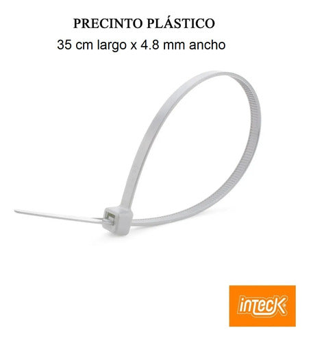 INTECK Plastic Cable Tie 35cm X 4.8mm - 100 Pieces 6