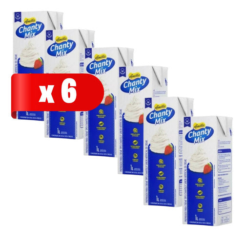 Chantilly Chanty Mix Amélia 1 L Com 6 Unidades 0