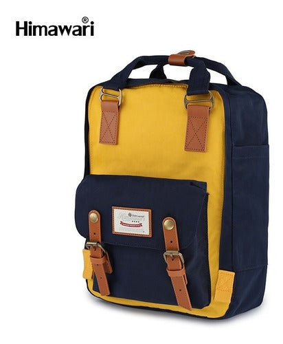 Himawari Buttercup L Backpack in Blue/Mustard 1