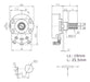 TWN 5 Logarithmic Potentiometers A100k (24mm) 2