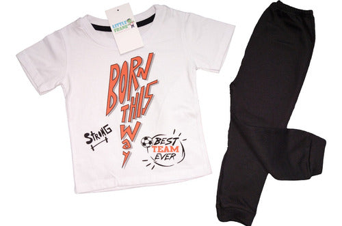 Baby Set T-Shirt and Pants for Boys - Born This Way 0