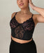 Premium Top Black Lace Bustier 2