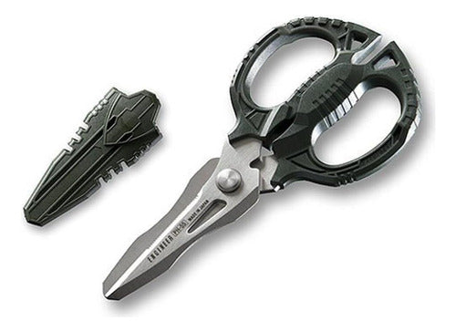 ENGINEER PH-55 Compact Electrician Scissors with Multifuntion Blade 0