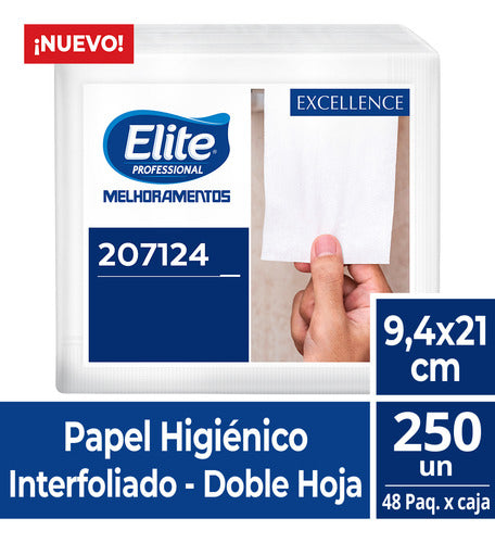 Papel Higiénico Intercalado Elite Caja 48 Paq X 250 U (6621) 1