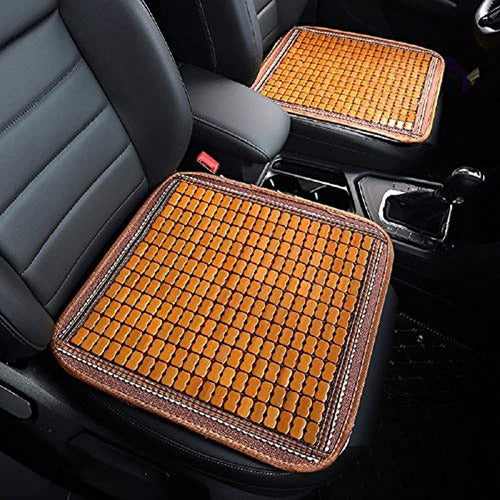 2pcs Cojines De Silla De Bambú Cojín De Asiento De Automóvil 0