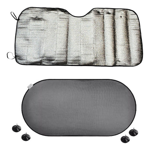Car Sunshade Combo: Side + Rear Foldable Parasol Curtains 0