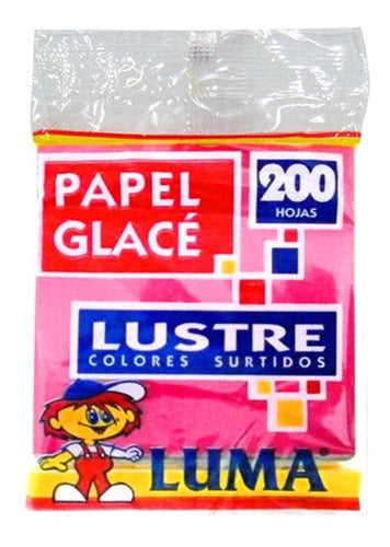 Luma Glase Lustre Paper 10 X 10cm X 200 Sheets 0