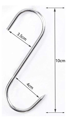 20 Ganchos De Carnicero De Acero Inoxidable De 5 Pulgadas, . 1