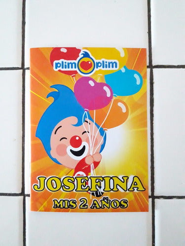 Libritos Para Pintar Personalizados Souvenirs Plim Plim Libritos Y Colores X 35u 1