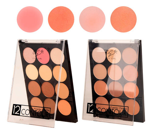 City Girl Makeup Palette Illuminator Contour 3