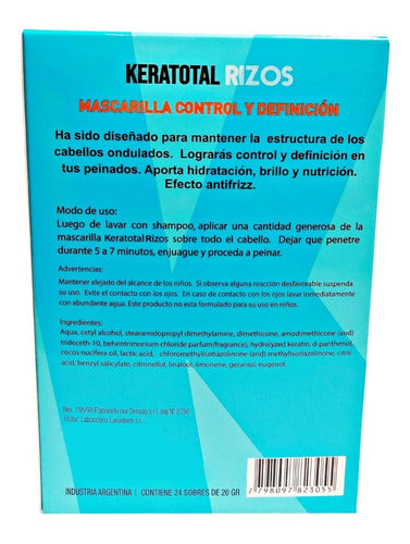 Bellissima Keratotal Rizos Mask Box X 24 Sachets 1