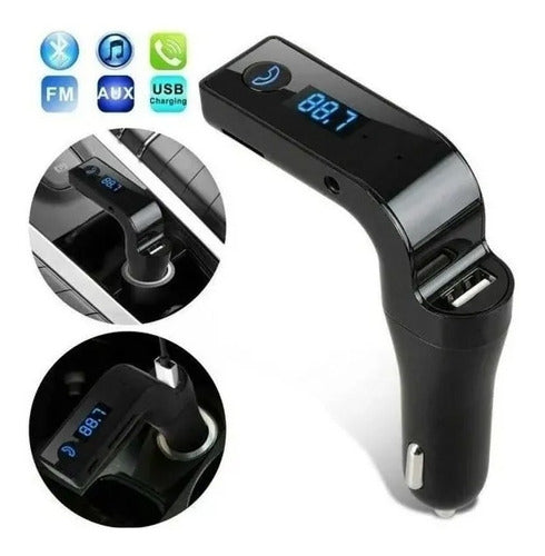 Carg7 Bluetooth FM Transmitter Hands-Free USB SD Player 1