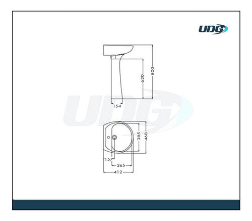 Ferrum Columna Y Lavatorio Pie Bacha Vanitory Envio Gratis 5