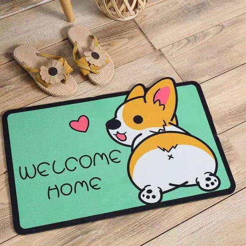 Fancy House Bebe Cartoon Welcome Mat 1