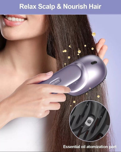 Fashion Electric Anti-Hair Loss Massaging Comb with Oil 4